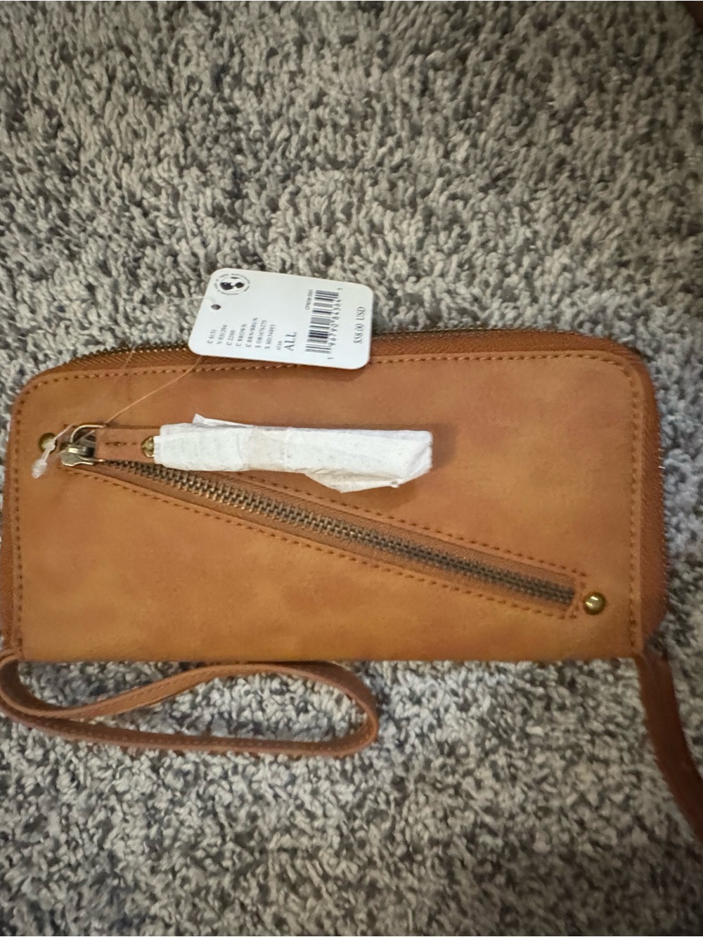Women's Tan Wristlet Wallet -free people
